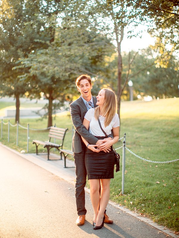 A Surprise Proposal | Paige and Charles | Lincoln Memorial | Washington DC Engagement | © Carly Arnwine Photography