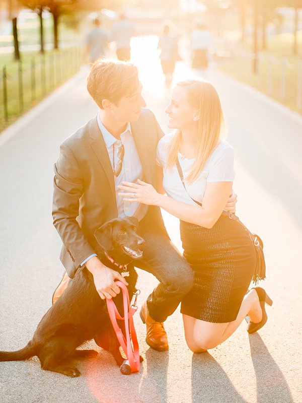 A Surprise Proposal | Paige and Charles | Lincoln Memorial | Washington DC Engagement | © Carly Arnwine Photography