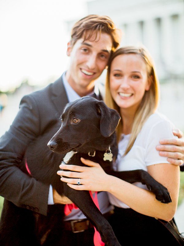 A Surprise Proposal | Paige and Charles | Lincoln Memorial | Washington DC Engagement | © Carly Arnwine Photography