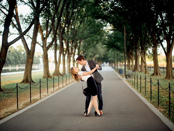 A Surprise Proposal | Paige and Charles | Lincoln Memorial | Washington DC Engagement | © Carly Arnwine Photography