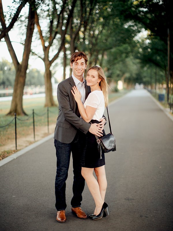 A Surprise Proposal | Paige and Charles | Lincoln Memorial | Washington DC Engagement | © Carly Arnwine Photography