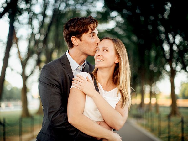 A Surprise Proposal | Paige and Charles | Lincoln Memorial | Washington DC Engagement | © Carly Arnwine Photography