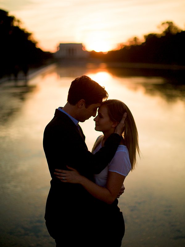 A Surprise Proposal | Paige and Charles | Lincoln Memorial | Washington DC Engagement | © Carly Arnwine Photography