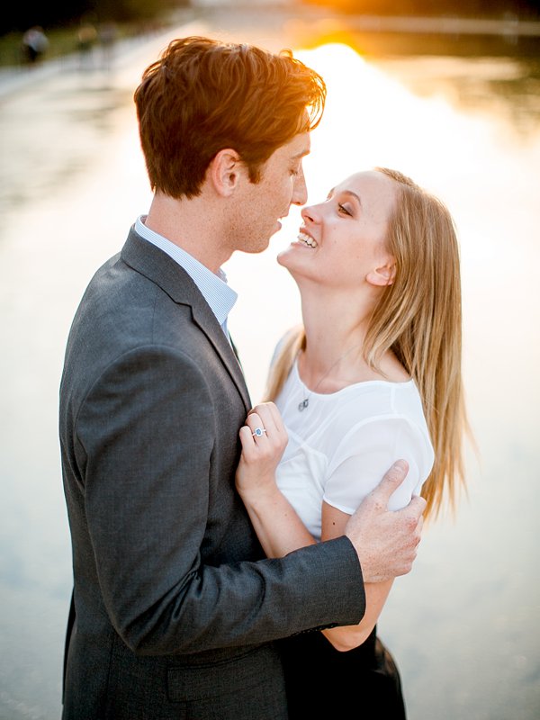 A Surprise Proposal | Paige and Charles | Lincoln Memorial | Washington DC Engagement | © Carly Arnwine Photography