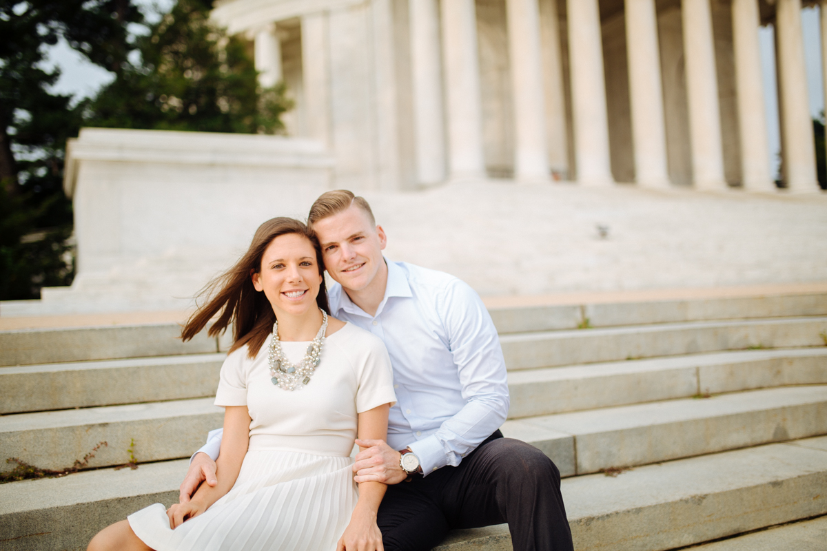 Jackie + Ryan | A Jefferson Memorial | © Carly Arnwine Photography