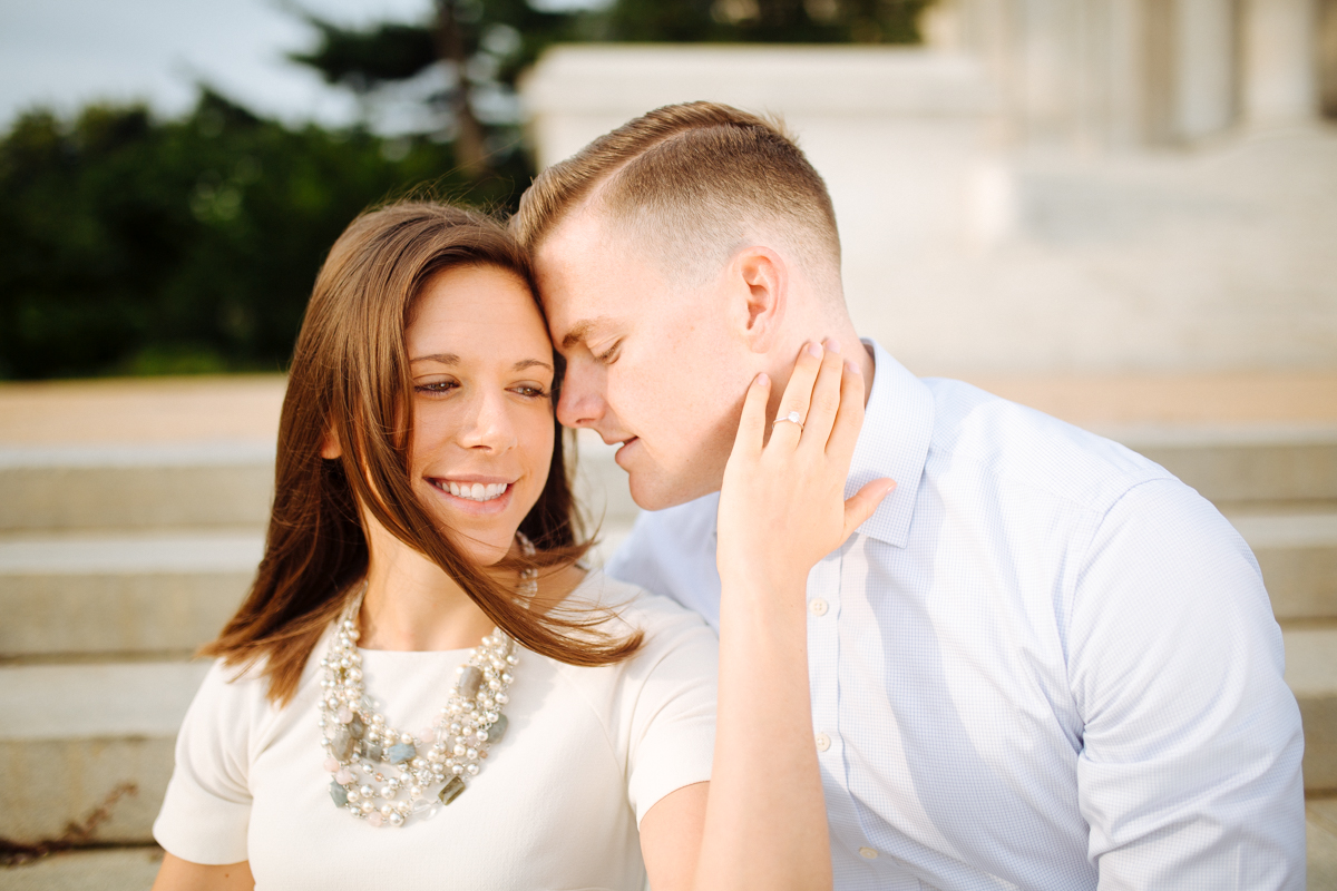 Jackie + Ryan | A Jefferson Memorial | © Carly Arnwine Photography