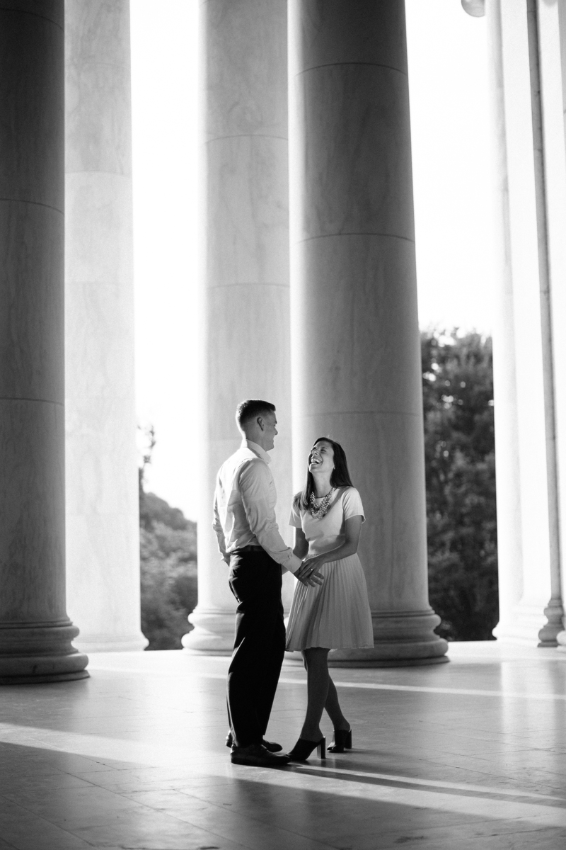 Jackie + Ryan | A Jefferson Memorial | © Carly Arnwine Photography
