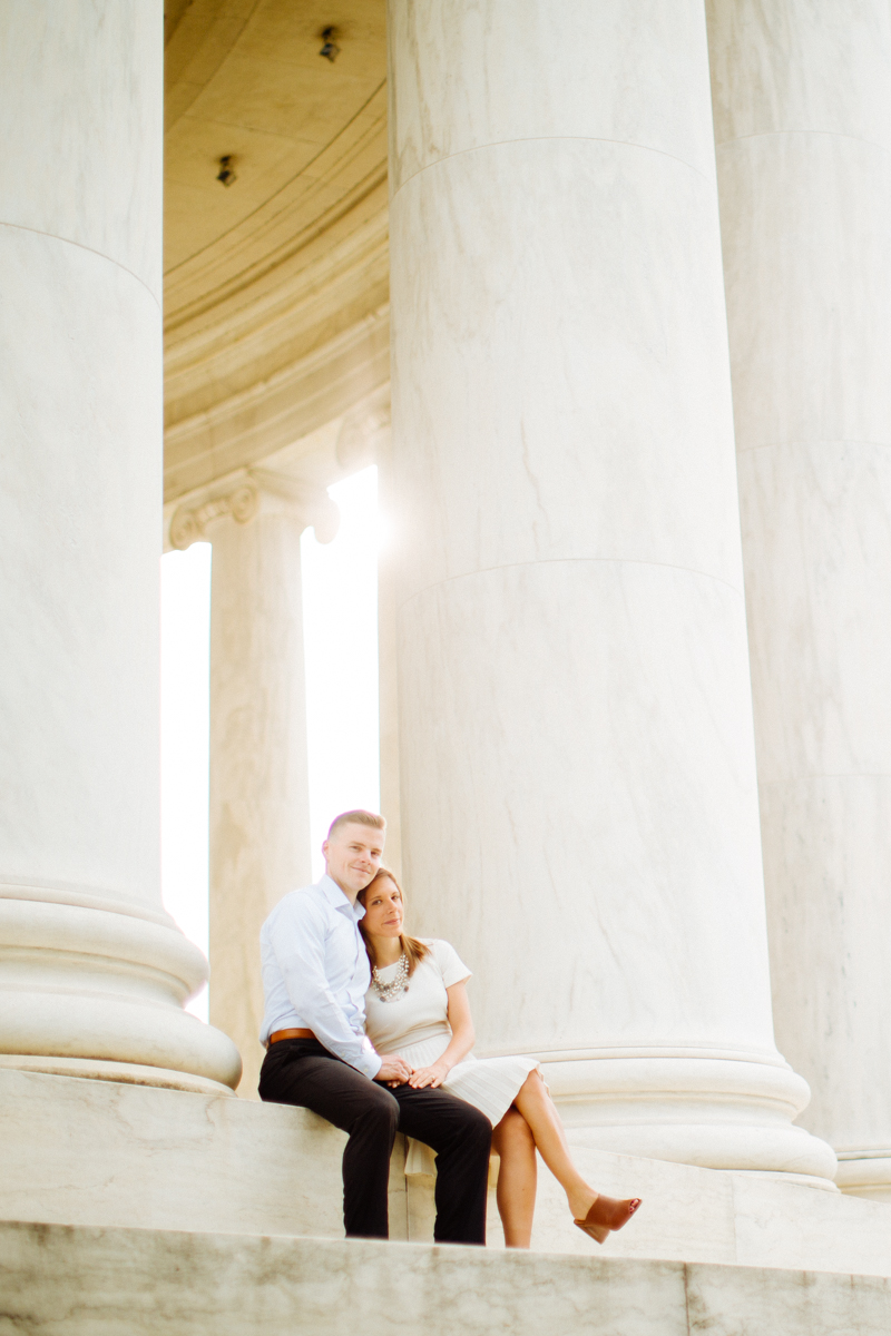 Jackie + Ryan | A Jefferson Memorial | © Carly Arnwine Photography